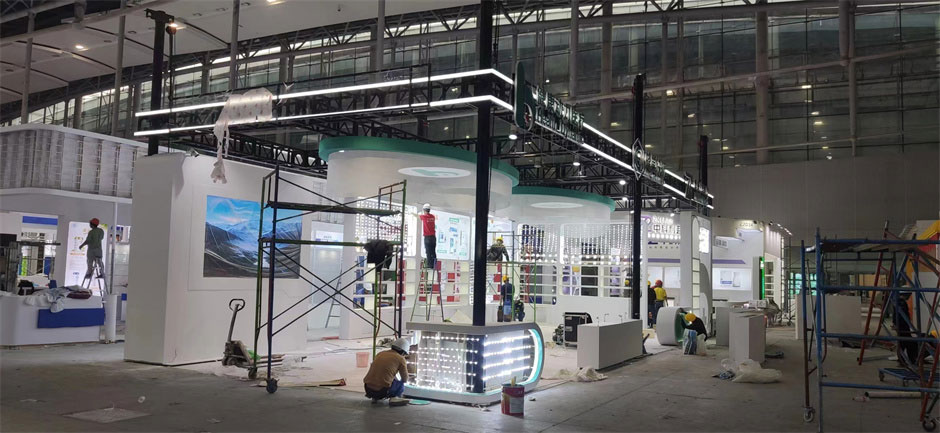 健康動力醫療展臺搭建現場