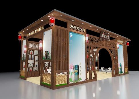 湄窖酒業(yè)酒博會展臺設(shè)計搭建案例分析及深圳展覽公司